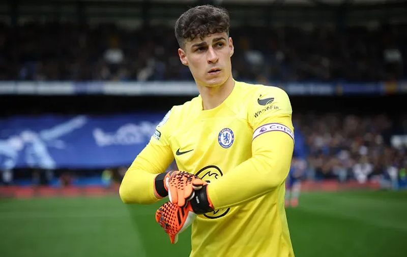 Kepa trong màu áo Chelsea