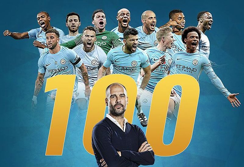 Không chỉ là 100 điểm, Man City xác lập một loạt kỷ lục khác trên đường lên ngôi vô địch