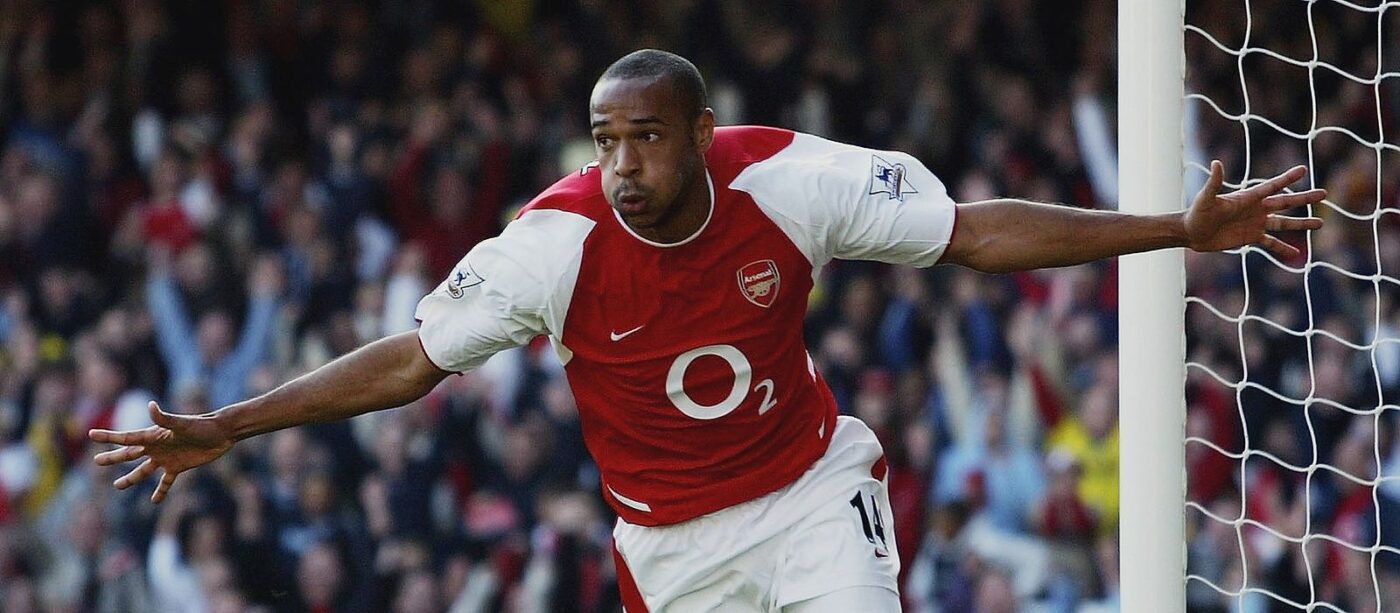 Thierry Henry là một tiền đạo xuât sắc của Arsenal