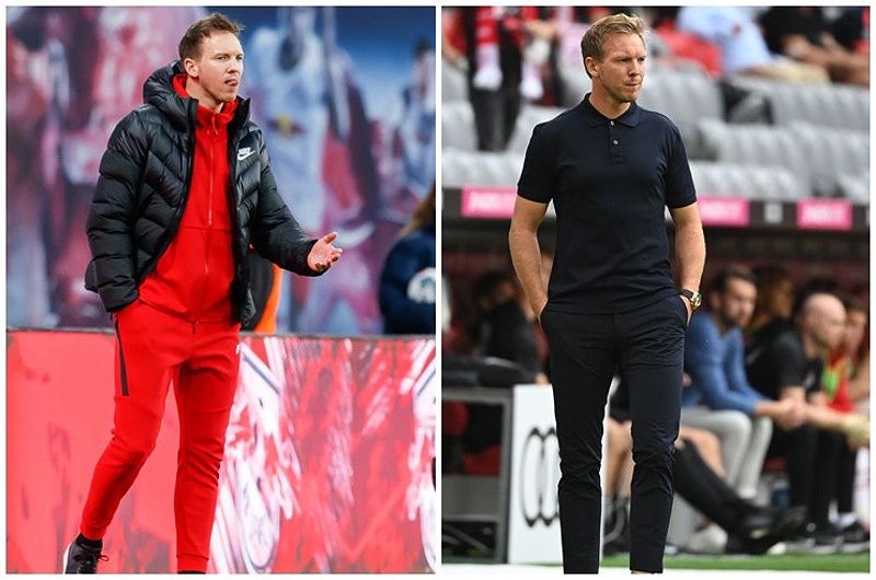 Nagelsmann với phong cách thời trang lịch lãm.