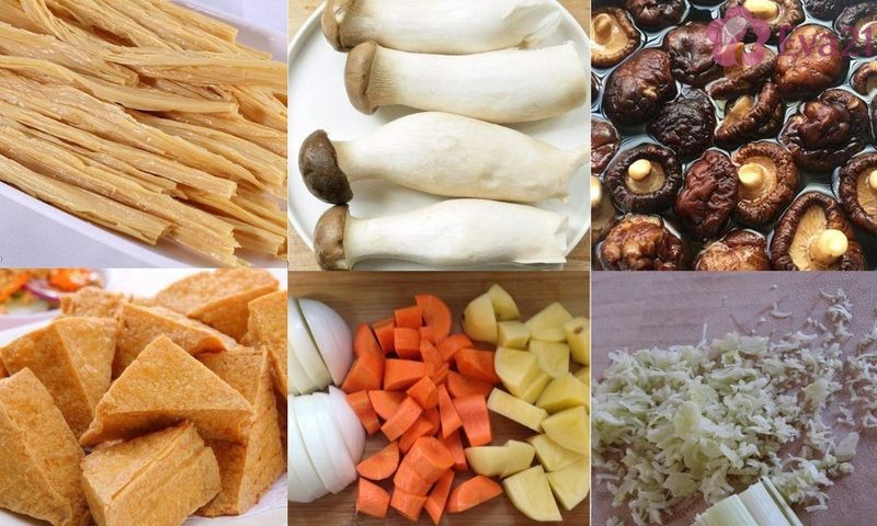 Những loại nguyên liệu cơ bản trong các công thức nấu ăn chay