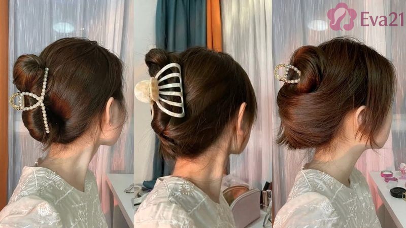 Những sáng tạo kết hợp với búi tóc giúp tăng hiệu quả